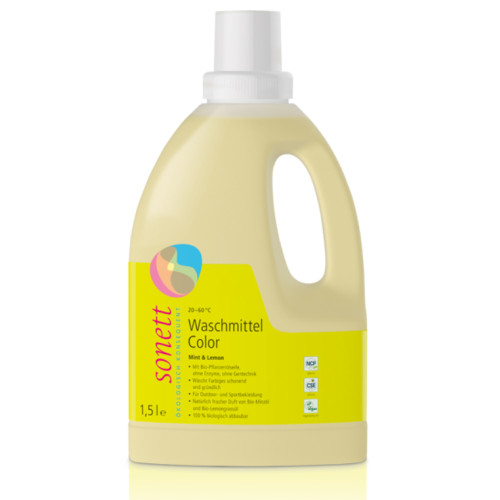 Гель для прання кольорових тканин Sonett Color Mint & Lemon 1,5 л